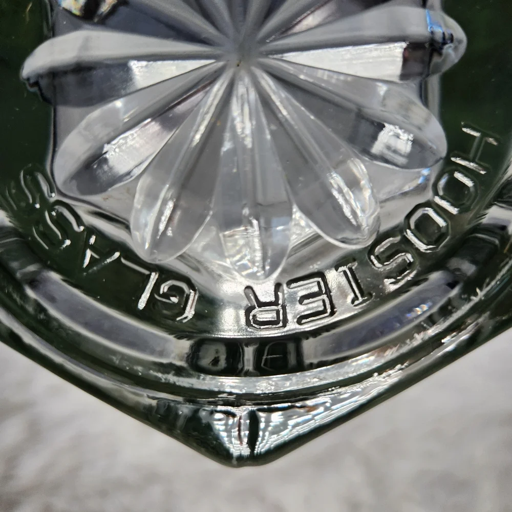 Vintage Hoosier Glass Clear Hexagon Vase